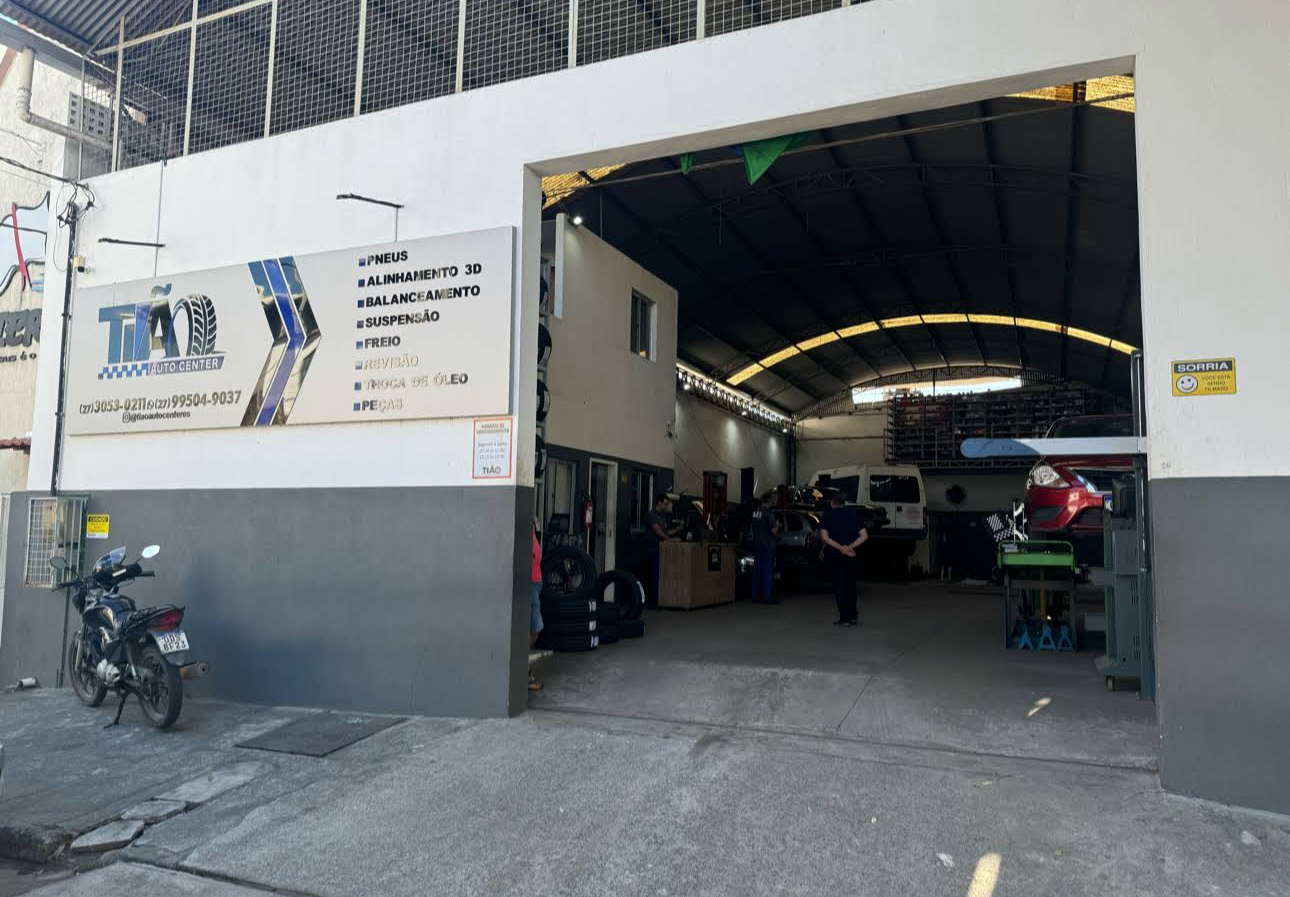 Fachada da Tião Auto Center em Vila Velha/ES